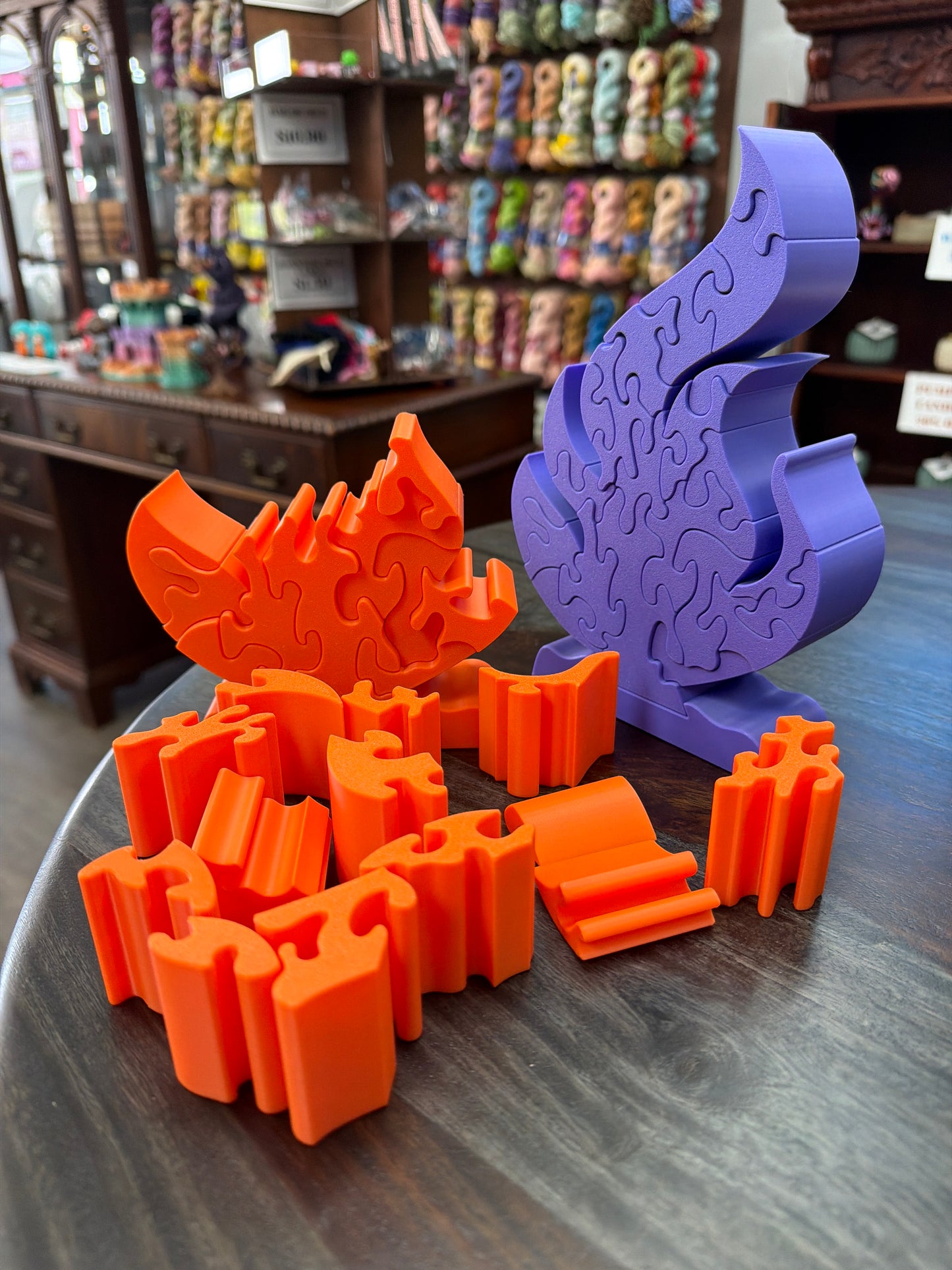3-D Printed Flame Puzzle