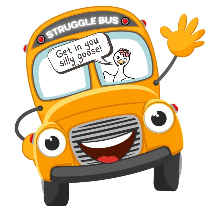 Struggle Bus Sticker
