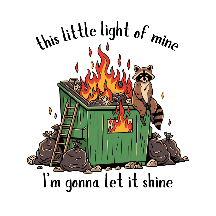 Dumpster Fire Sticker