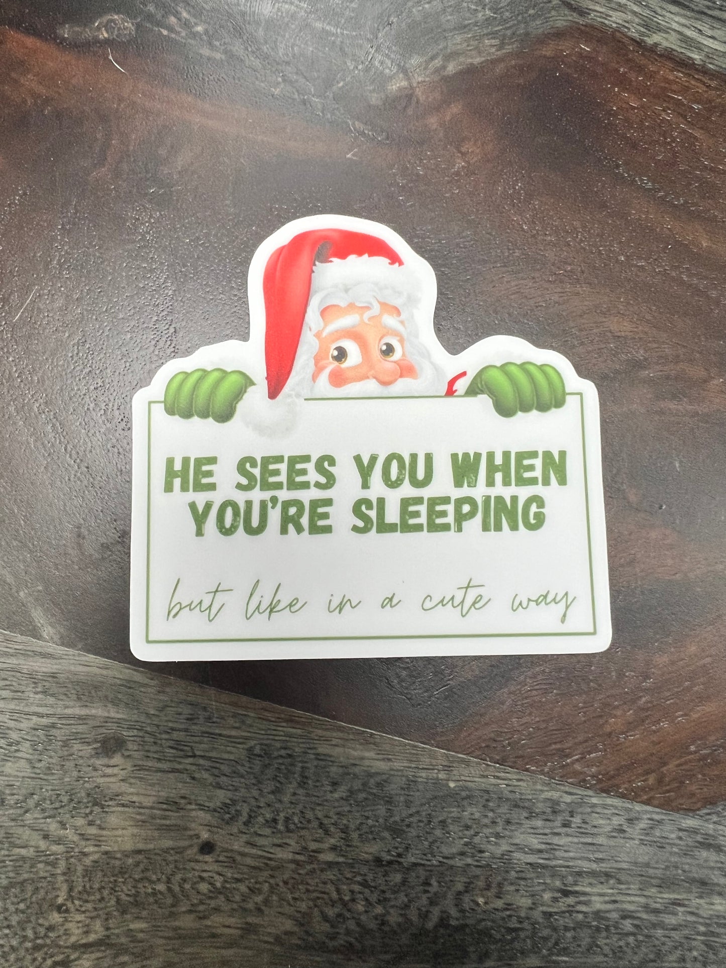 Sticker: Holiyay Santa Sees You