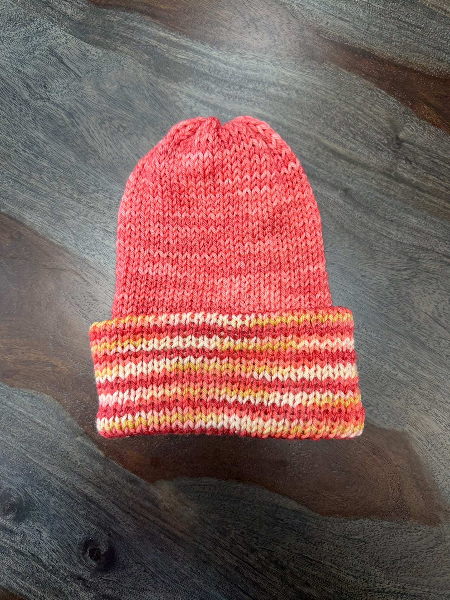 Beanie: Orange Stripe