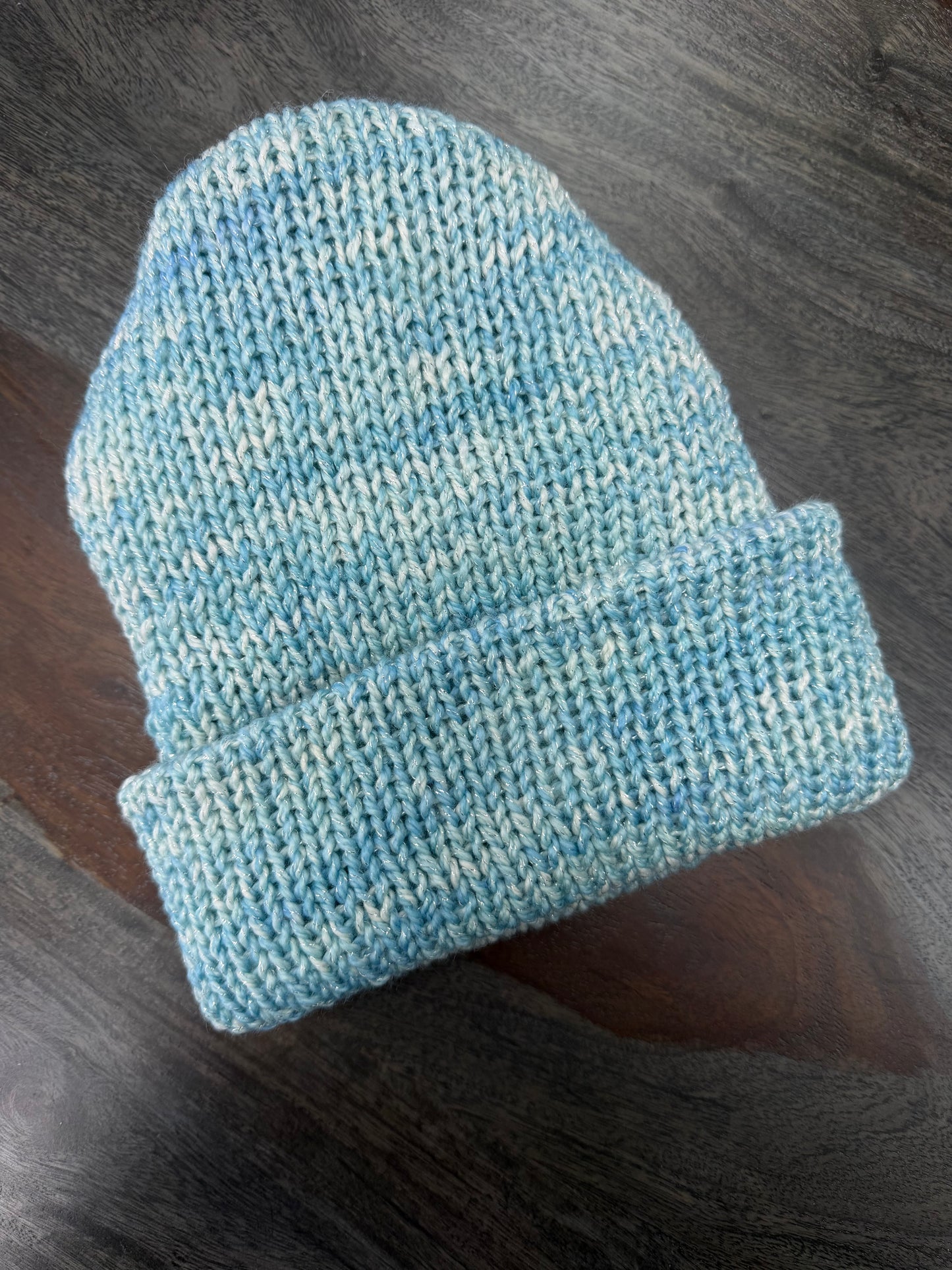 Beanie: Ice Blue Shimmer