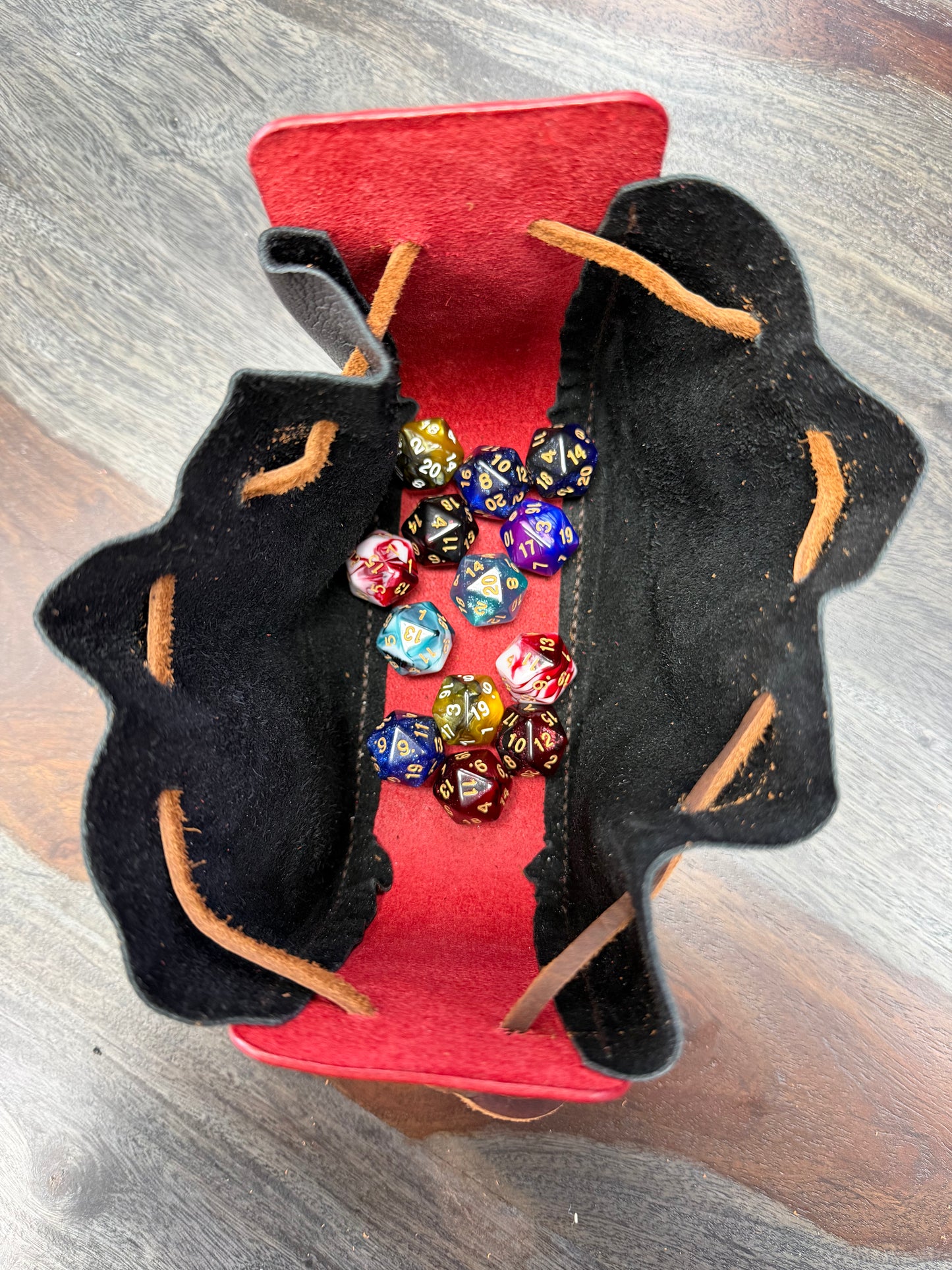 Leather Dice Bag - The Tavern