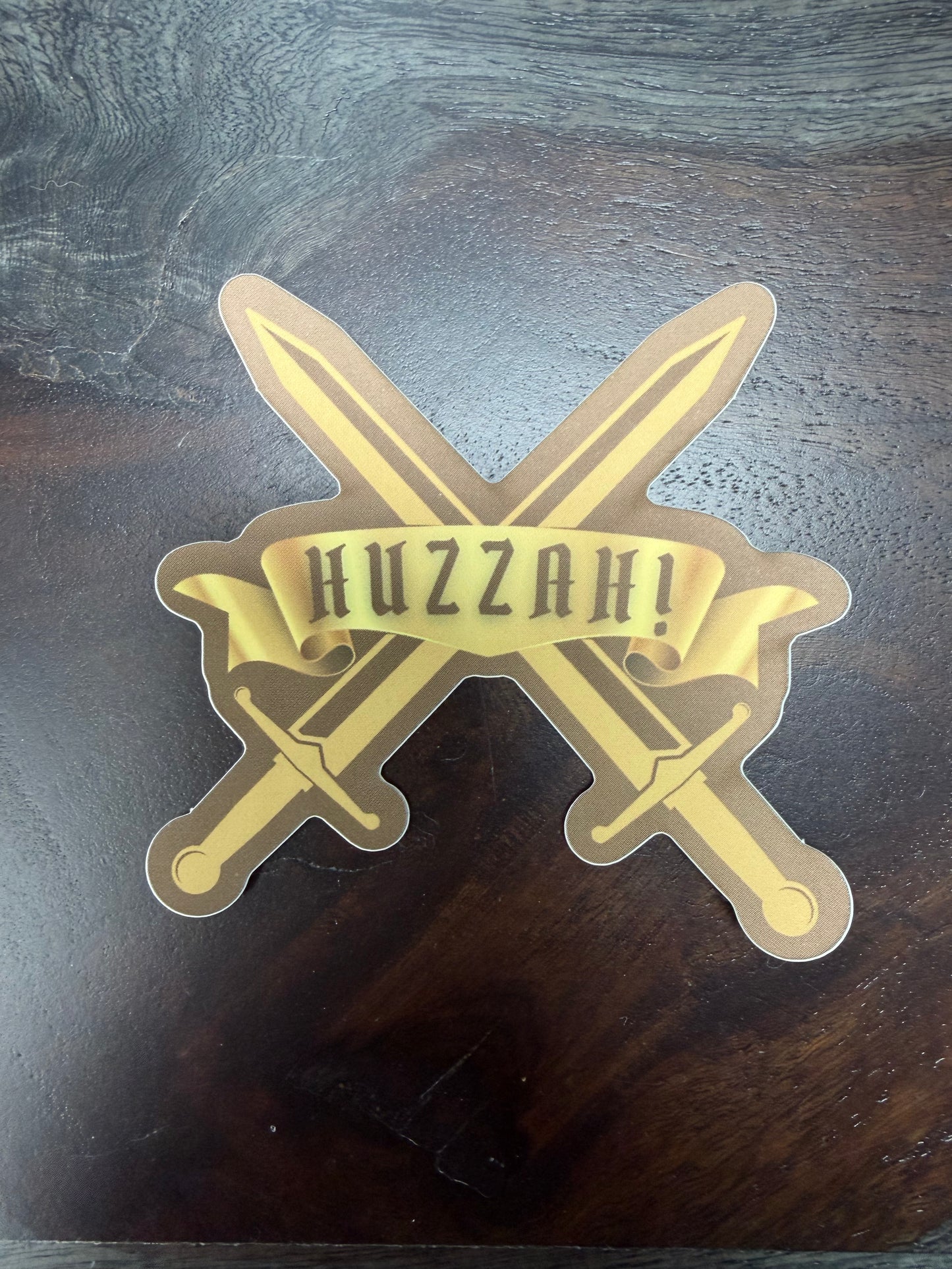 Sticker: Huzzah Crossed Blades