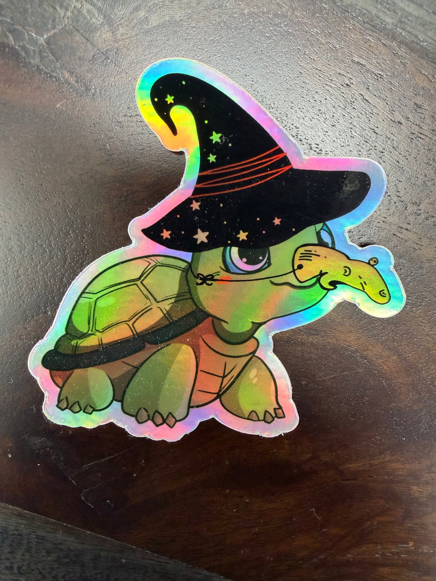 Sticker: Spooky Zoo Turtle Witch