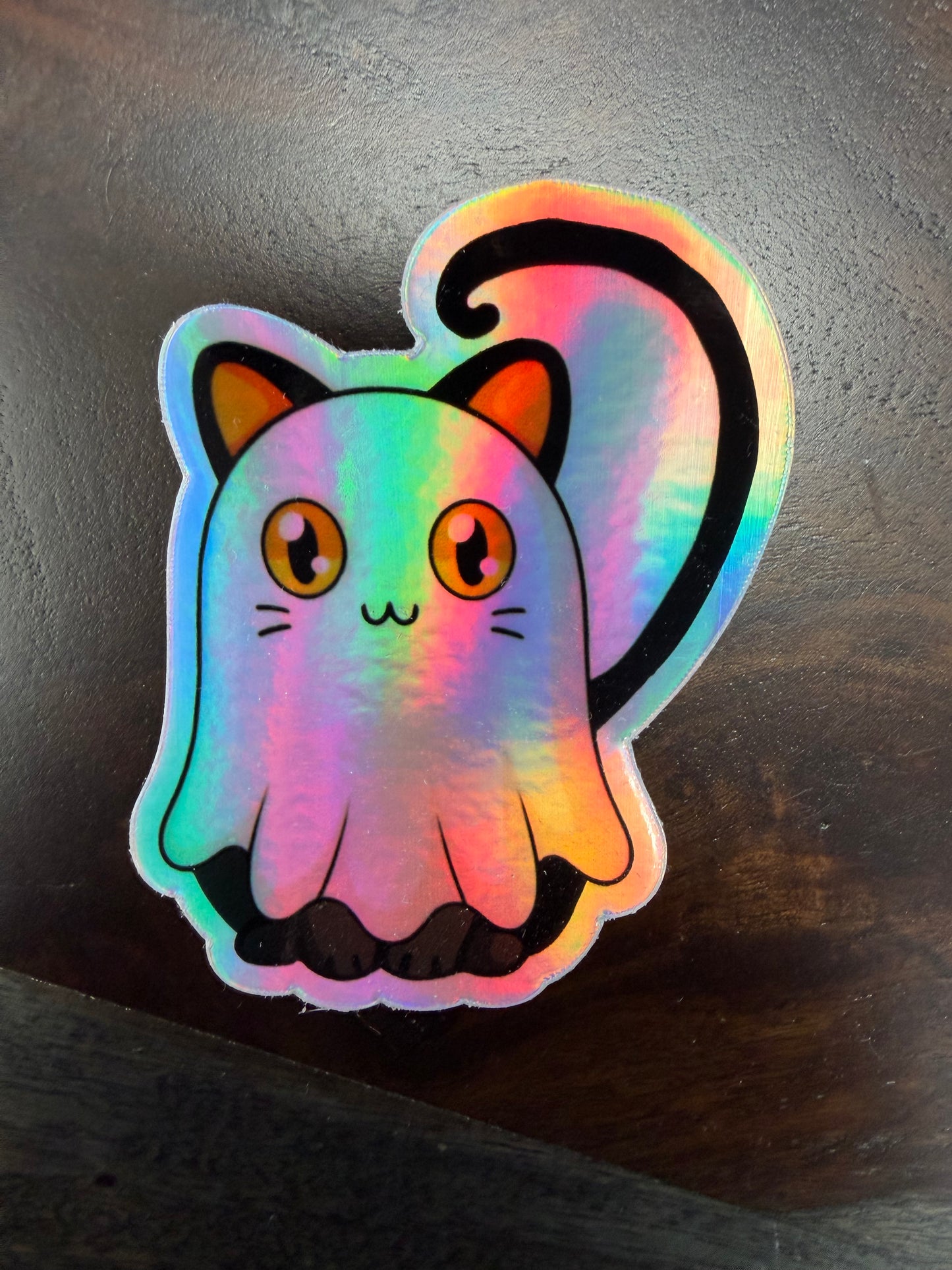 Sticker: Spooky Zoo Cat Ghost