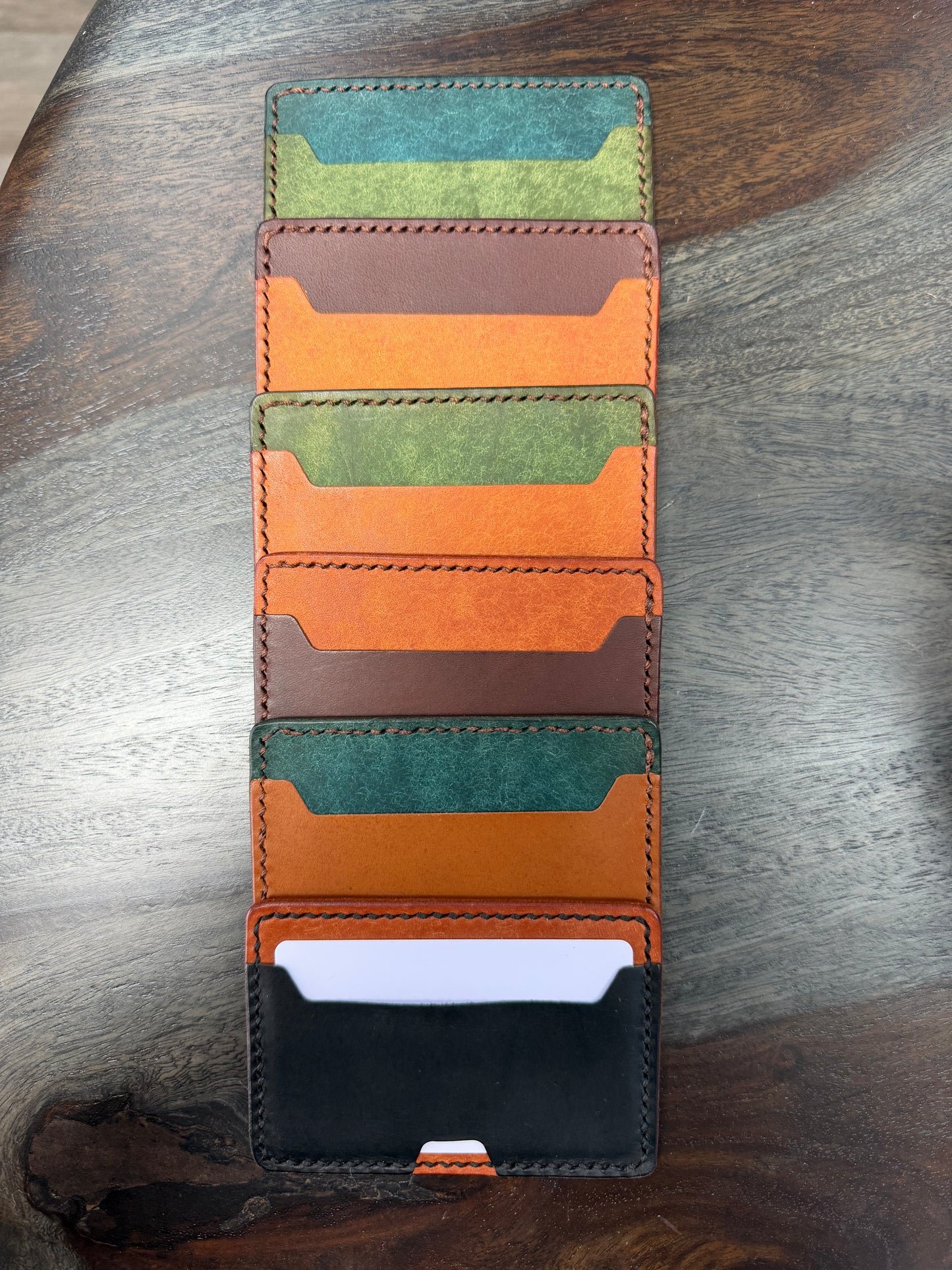 Leather Cardholder: 2-Sides Style