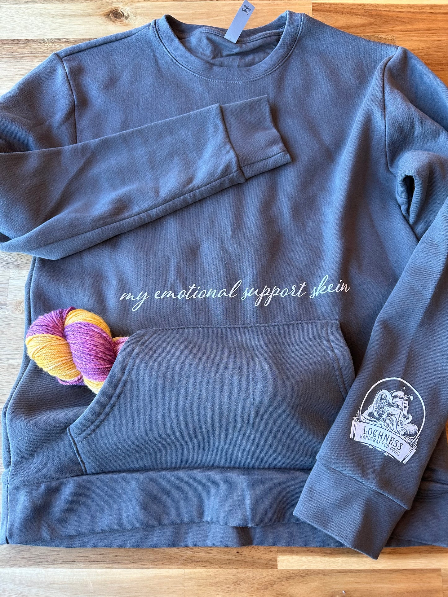 My Emotional Support Skein Sweatshirt WITH Random Skein