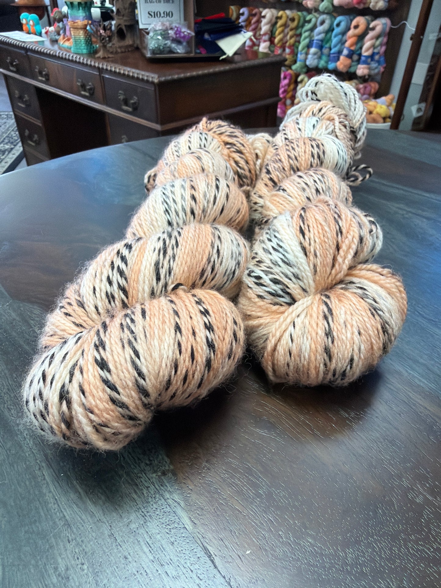 Yarn - Color: Peach Zebra