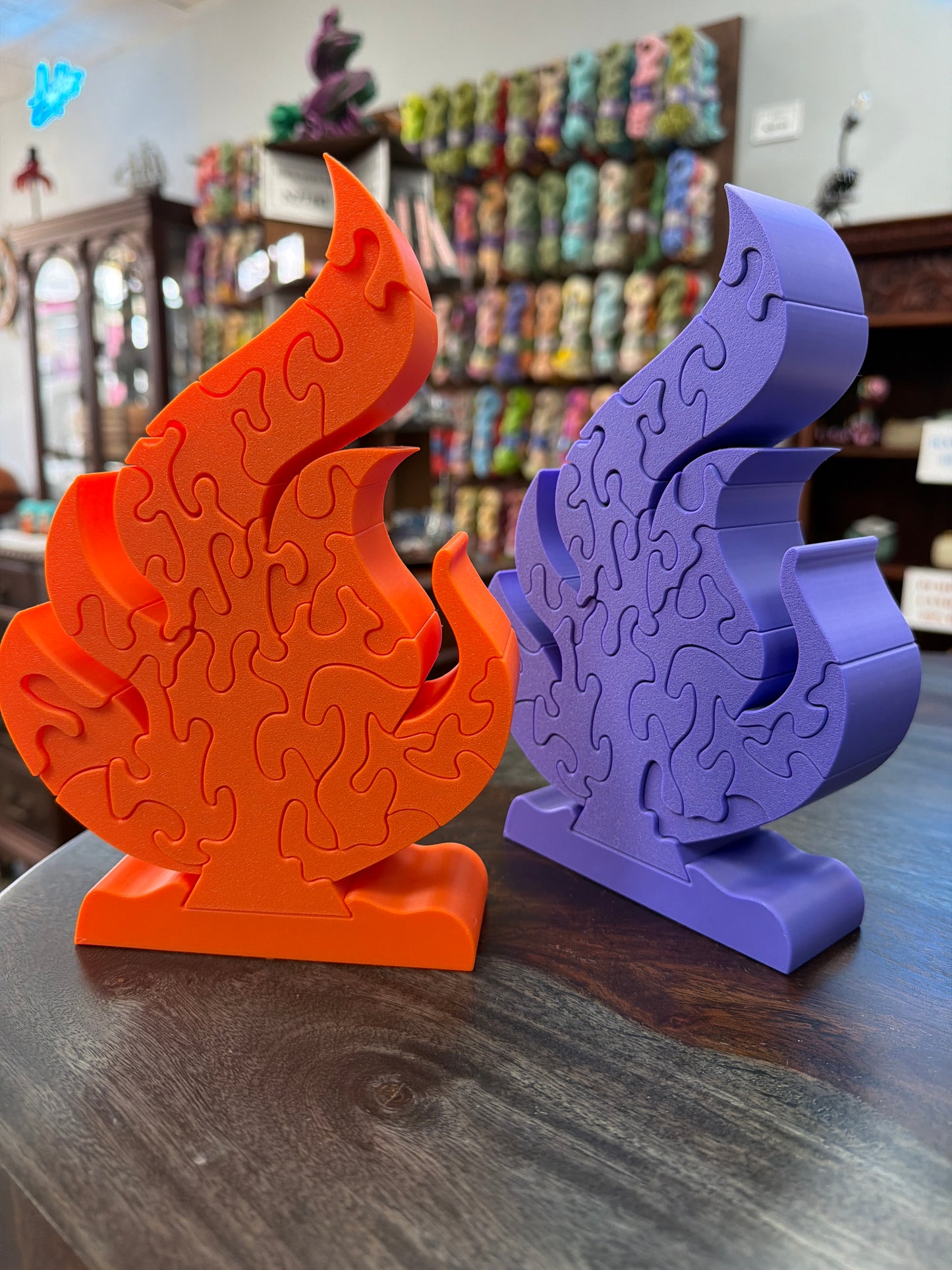 3-D Printed Flame Puzzle