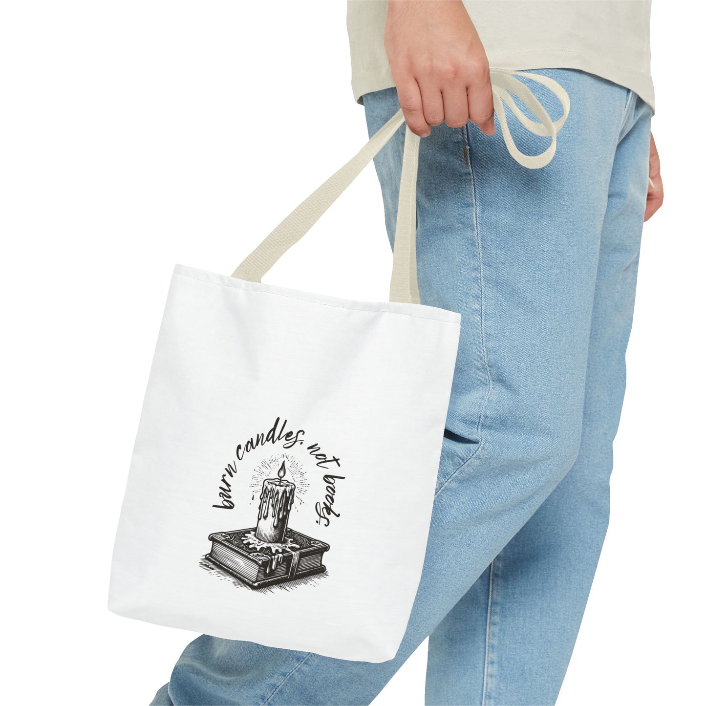 Tote Bag - Burn Candles, Not Books