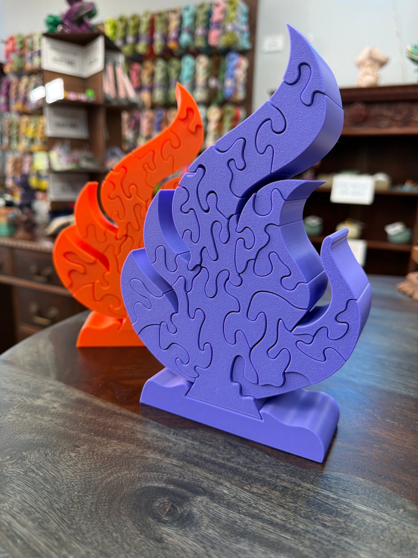 3-D Printed Flame Puzzle