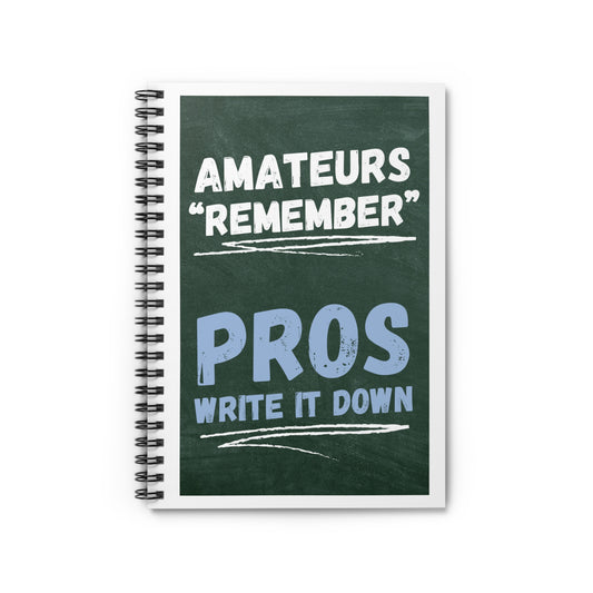 Notebook: Pros Write It Down
