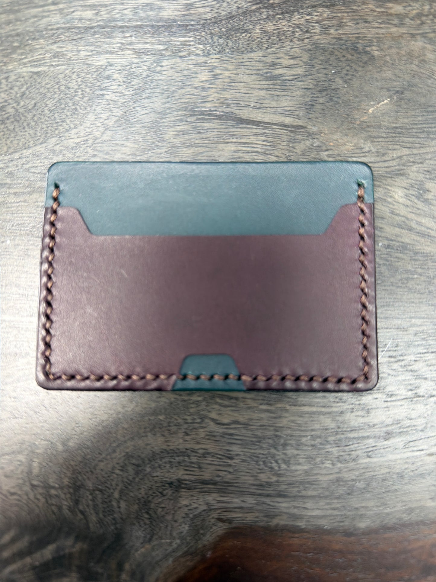 Leather Cardholder: 2-Sides w/ Cash Spot