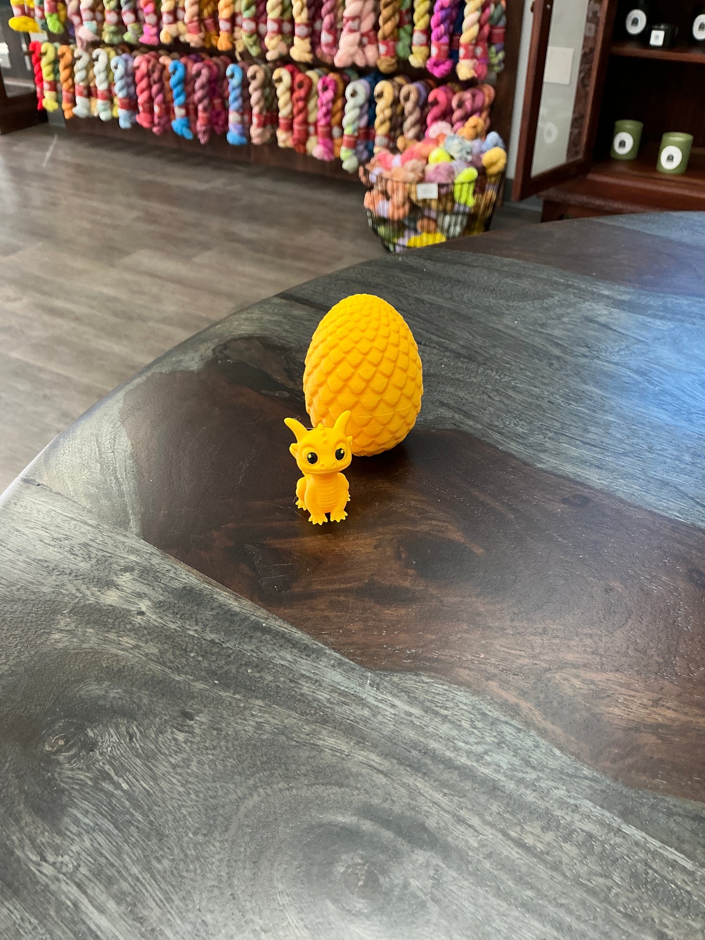 3-D Printed Dragon Hatchling with Dragon Egg