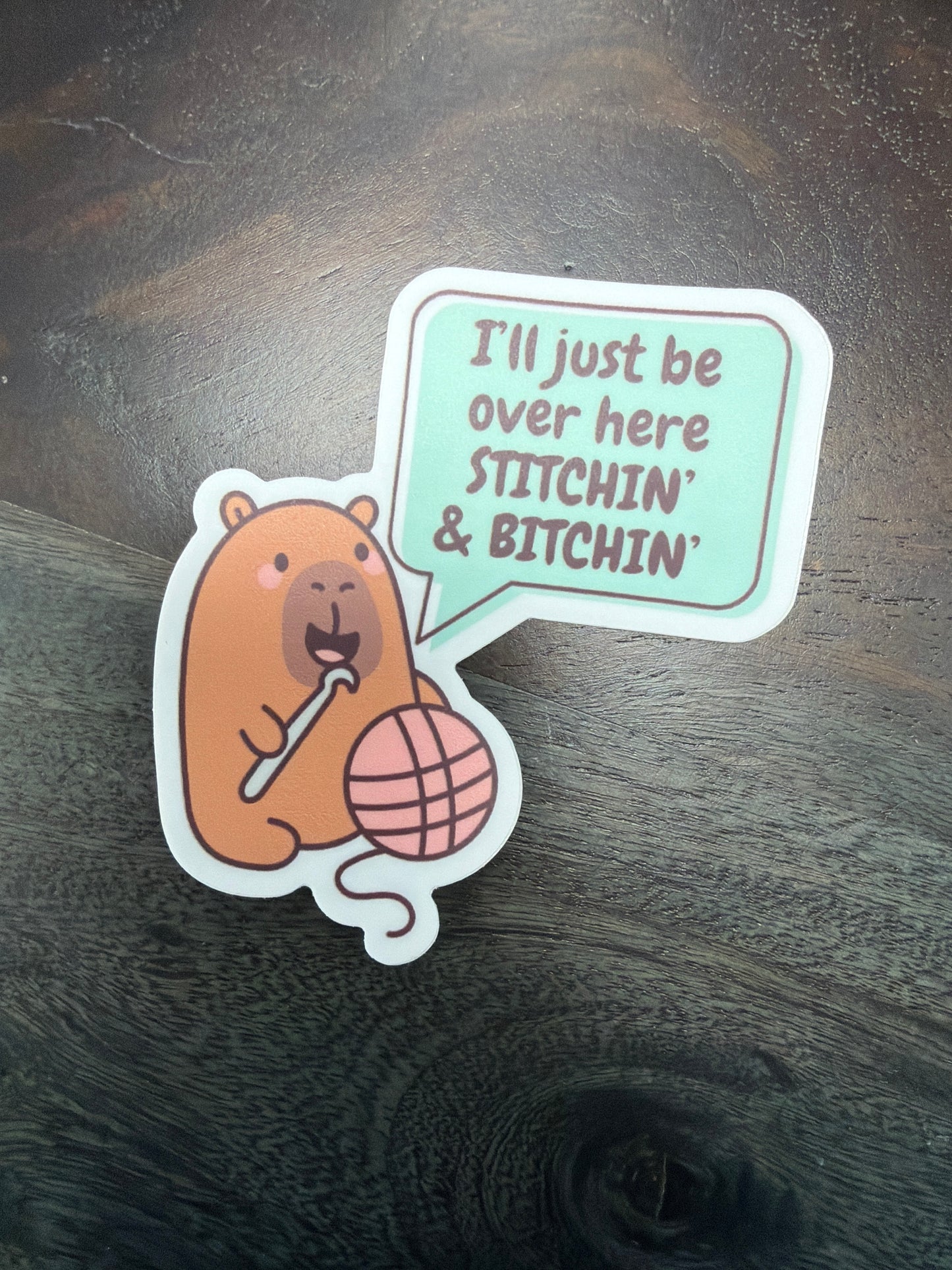 Sticker: Capybara Crochet