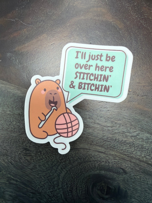 Sticker: Capybara Crochet