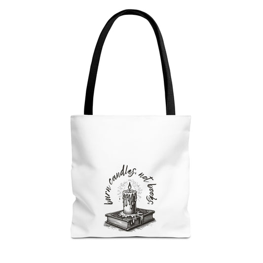 Tote Bag - Burn Candles, Not Books