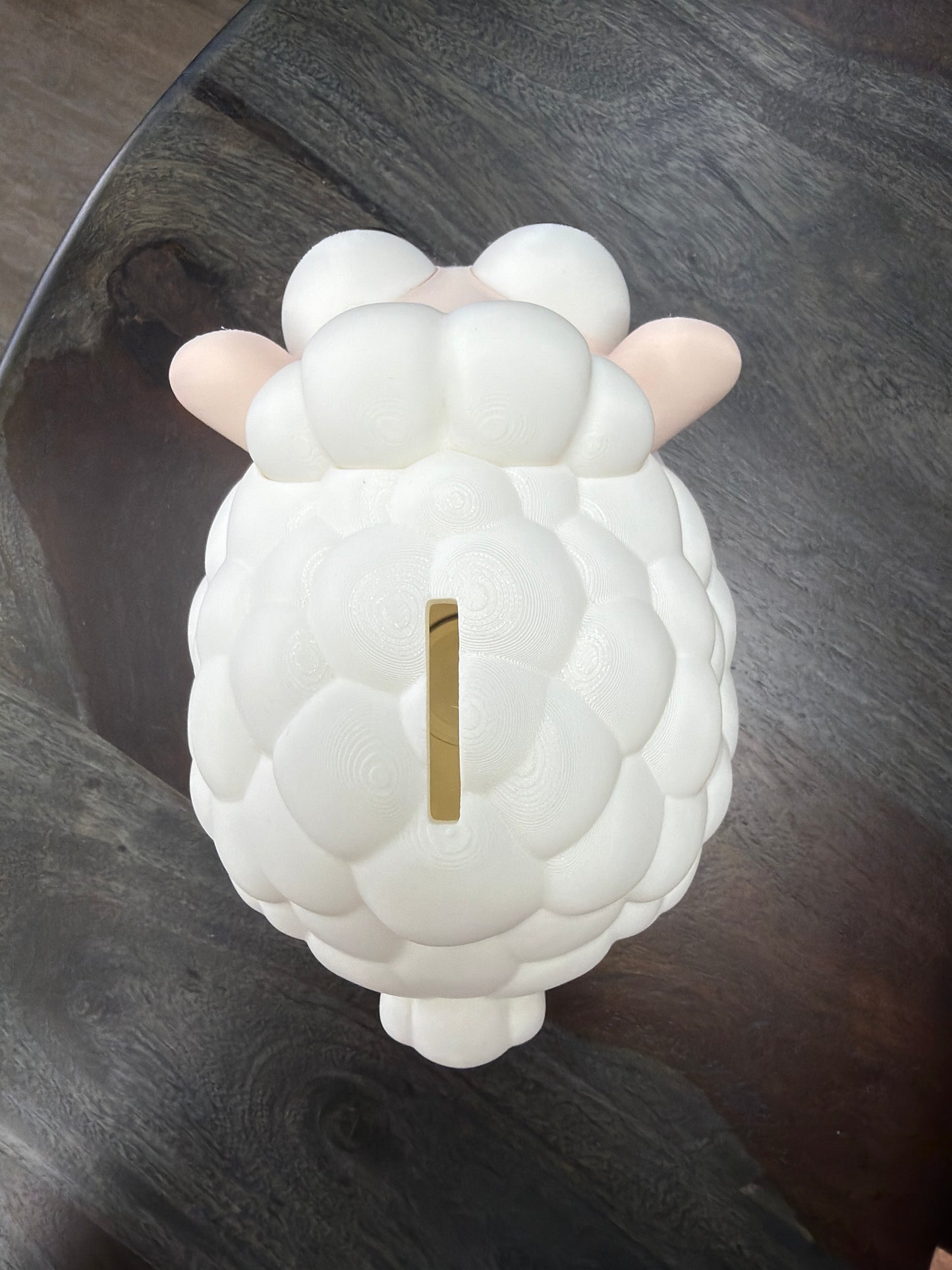 3-D Printed Chunky Lamb Coin Bank