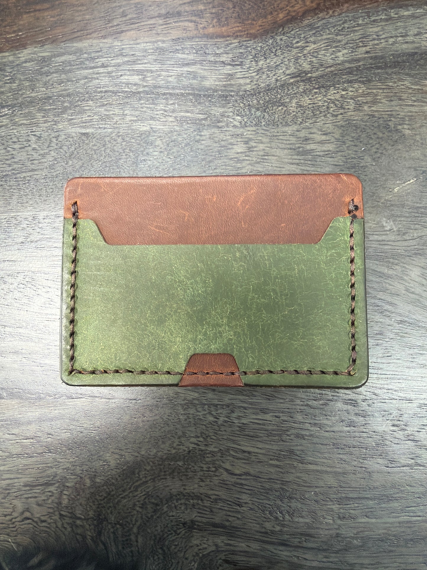Leather Cardholder: 2-Sides w/ Cash Spot