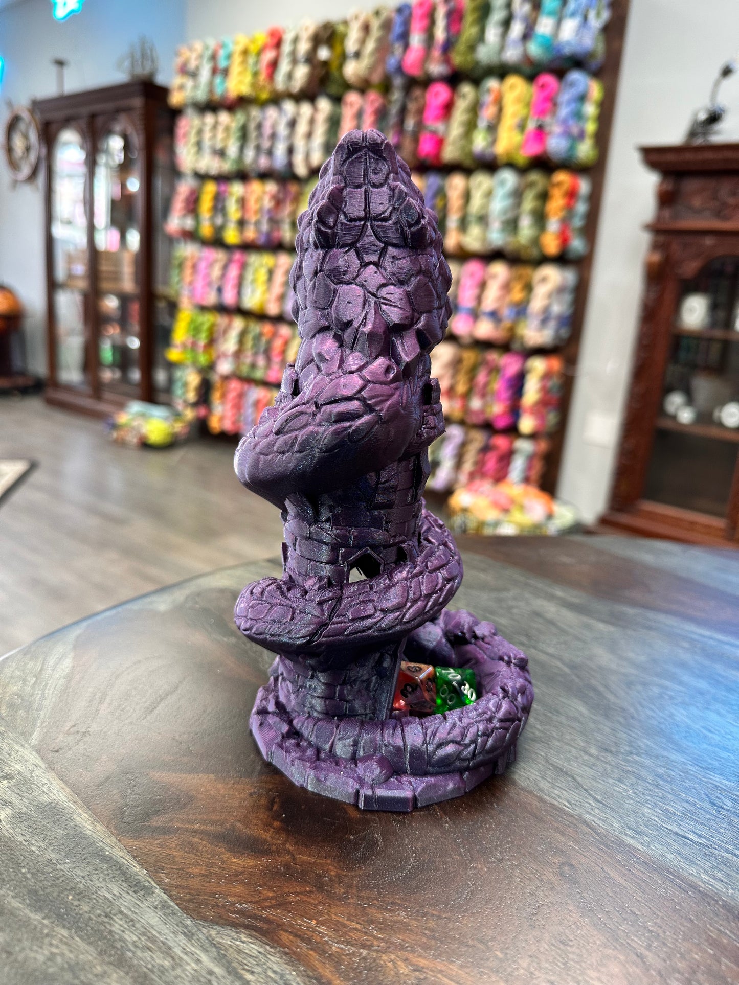 Dice Tower: Purple Sparkle Basilisk