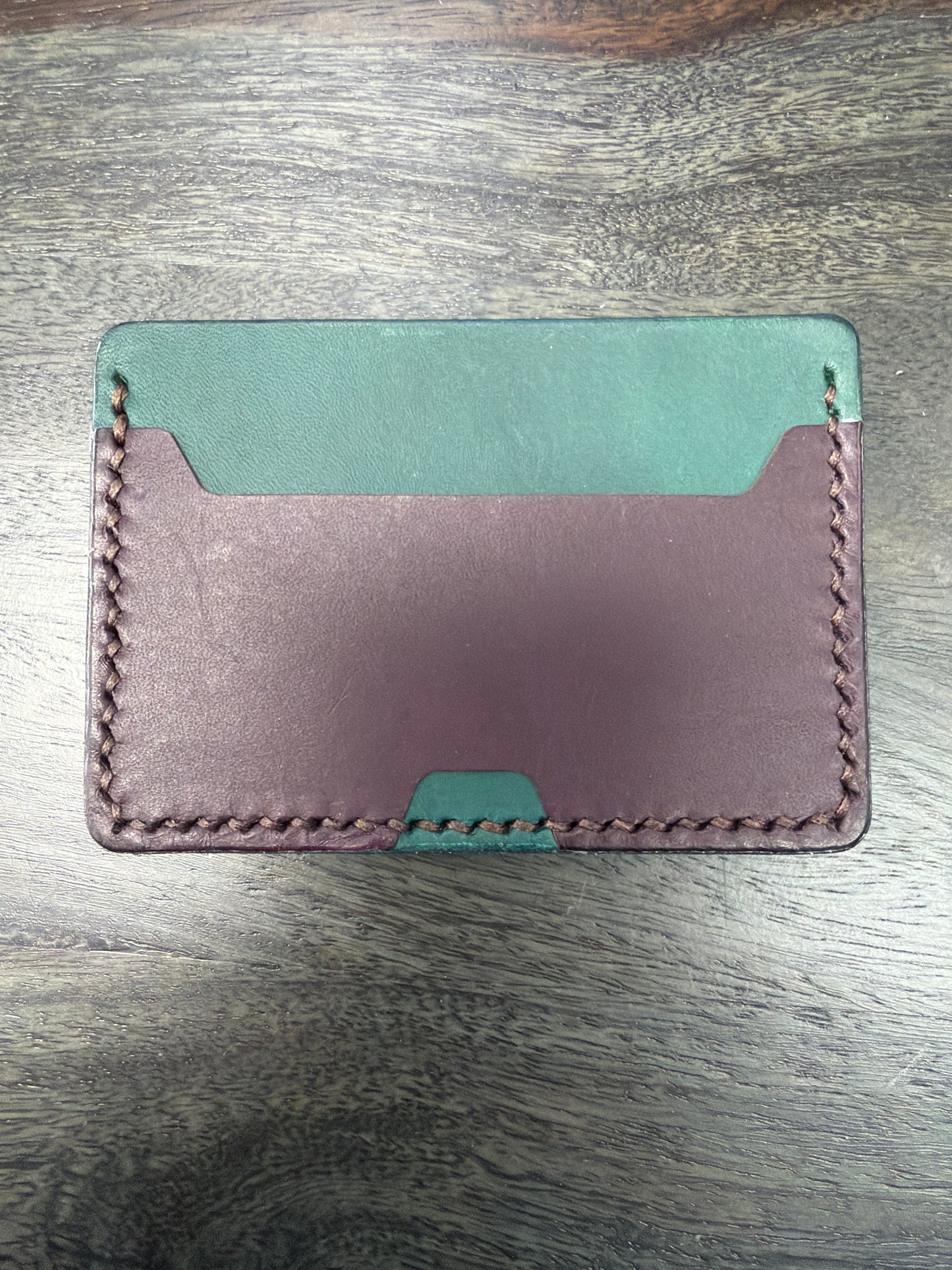 Leather Cardholder: 2-Sides w/ Cash Spot