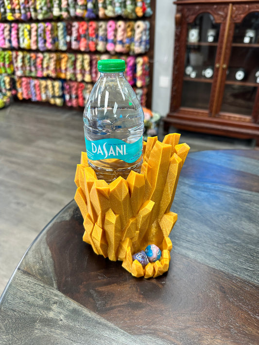 Dice Tower: Golden Crystals with Drink Koozie