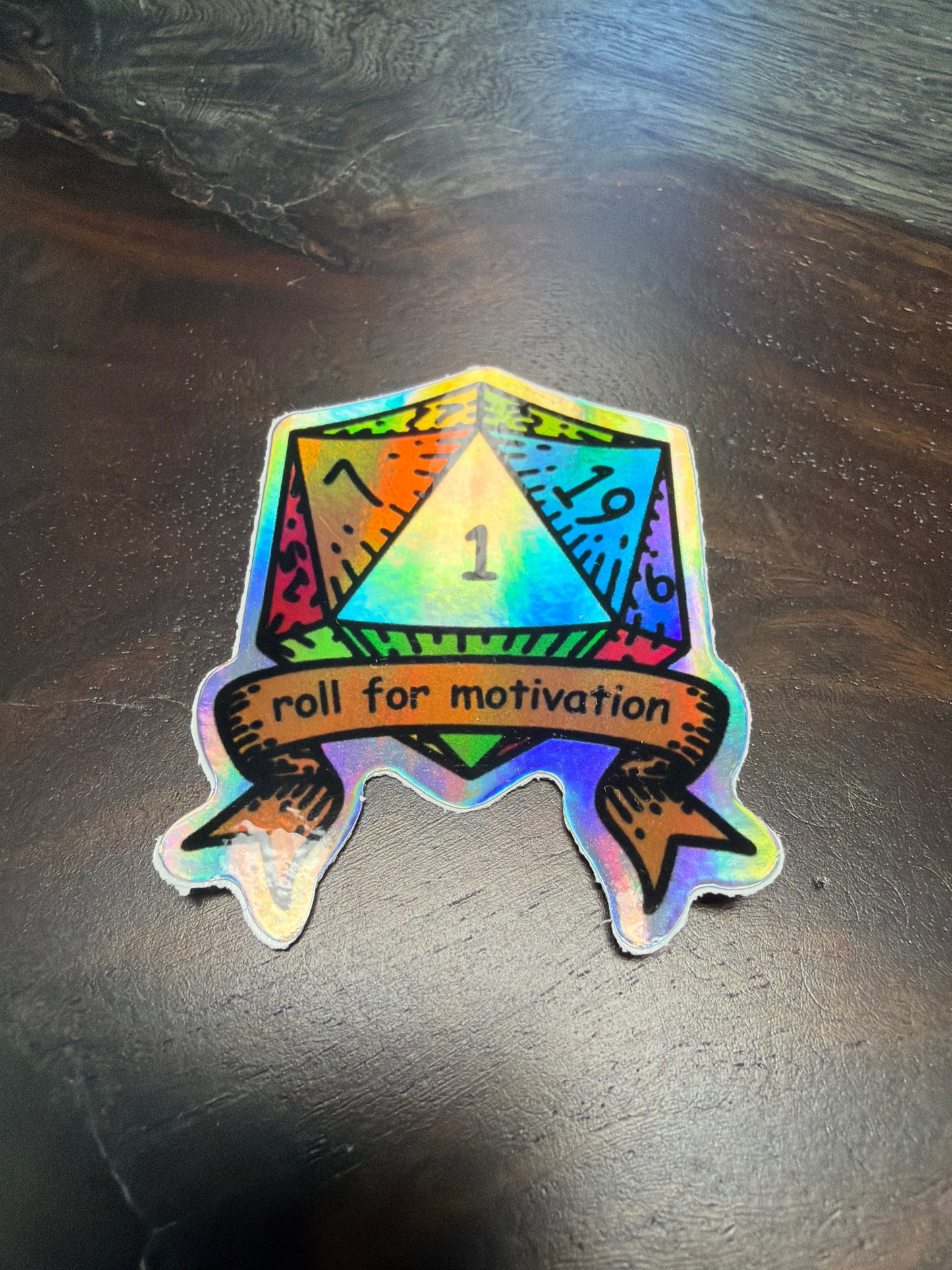 Sticker: Roll For Motivation