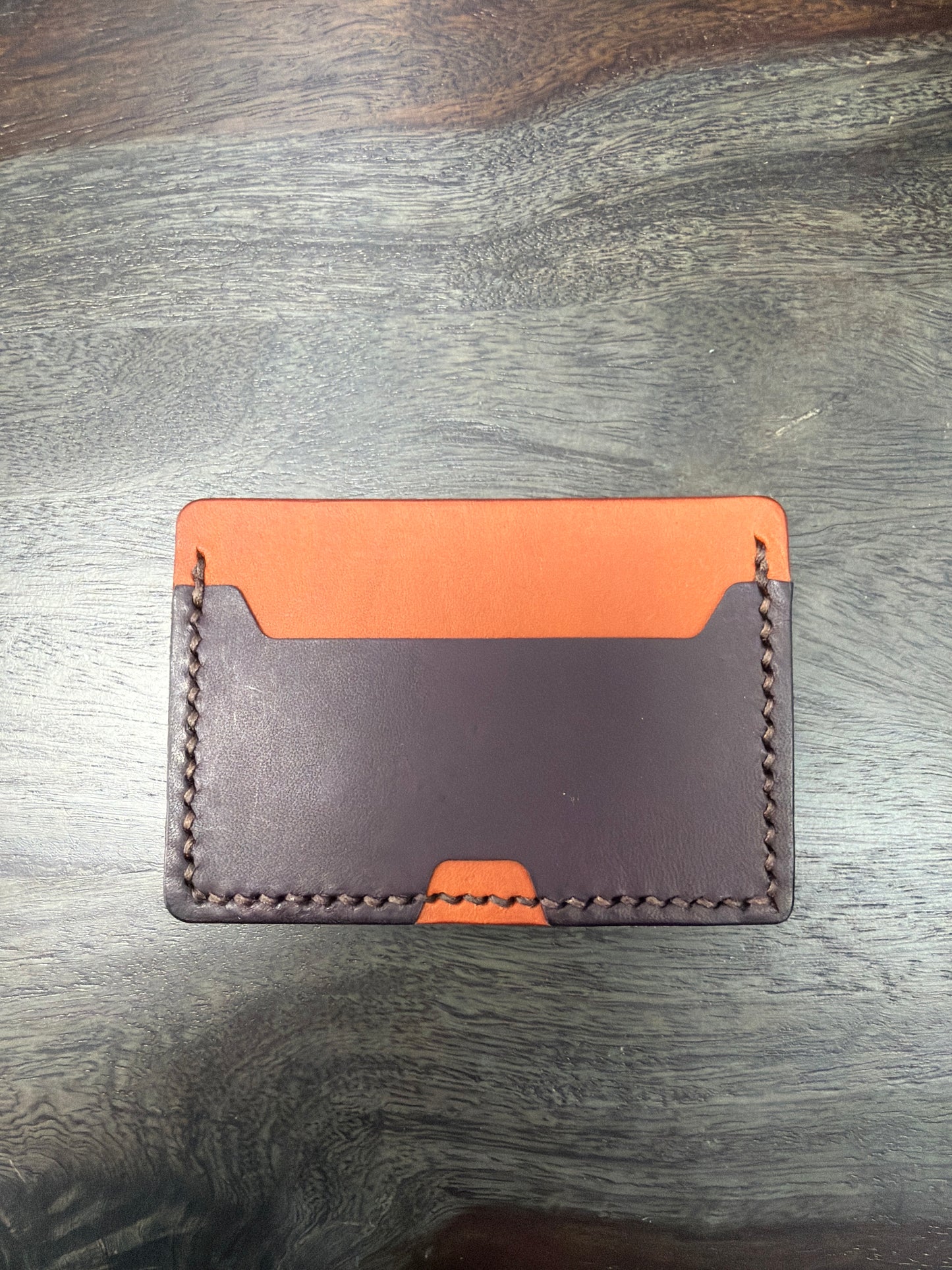 Leather Cardholder: 2-Sides w/ Cash Spot