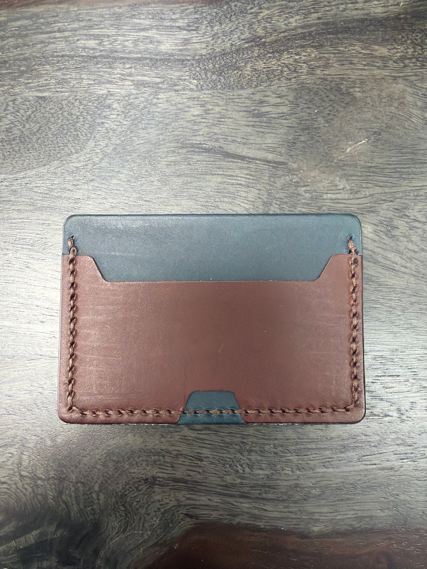 Leather Cardholder: 2-Sides w/ Cash Spot