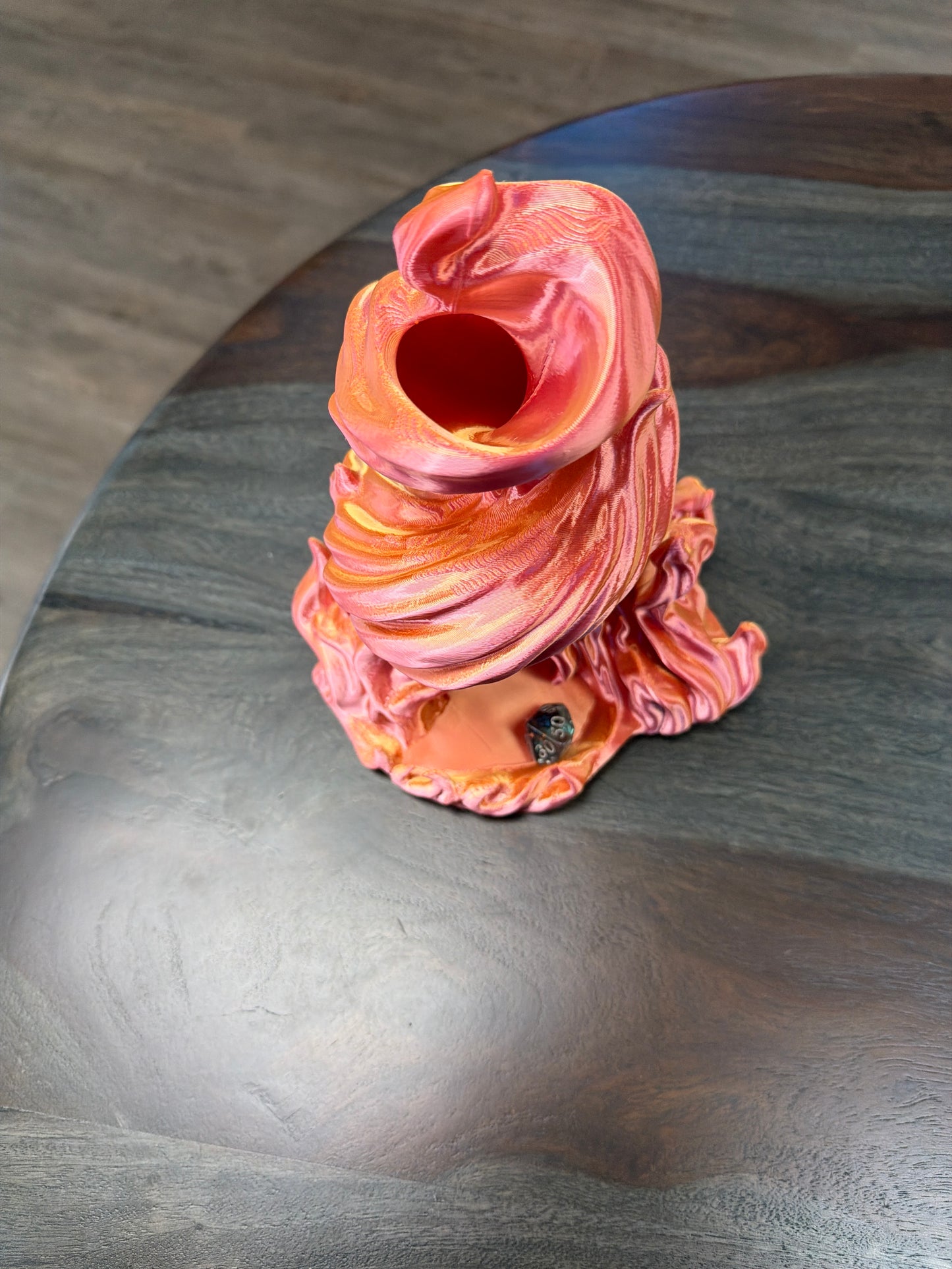 Dice Tower: Villain Flame in Orange/Pink Shift