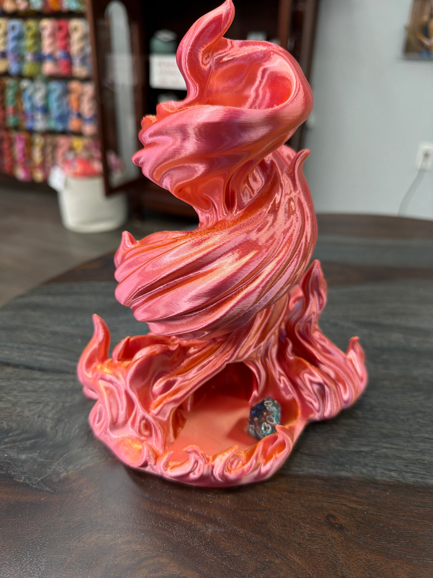 Dice Tower: Villain Flame in Orange/Pink Shift