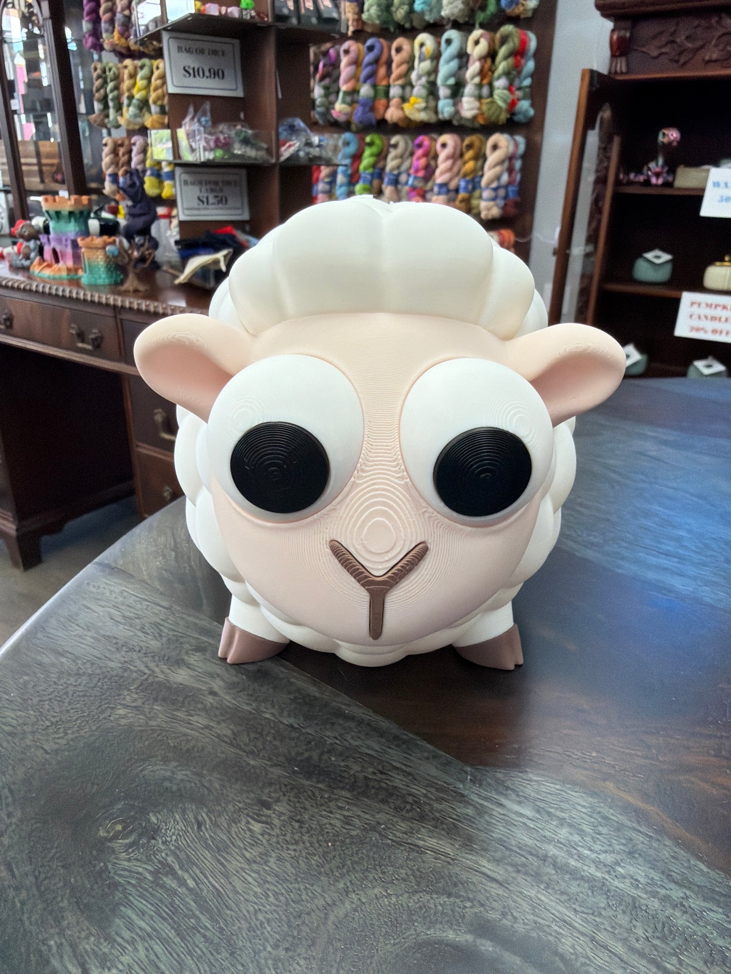 3-D Printed Chunky Lamb Coin Bank