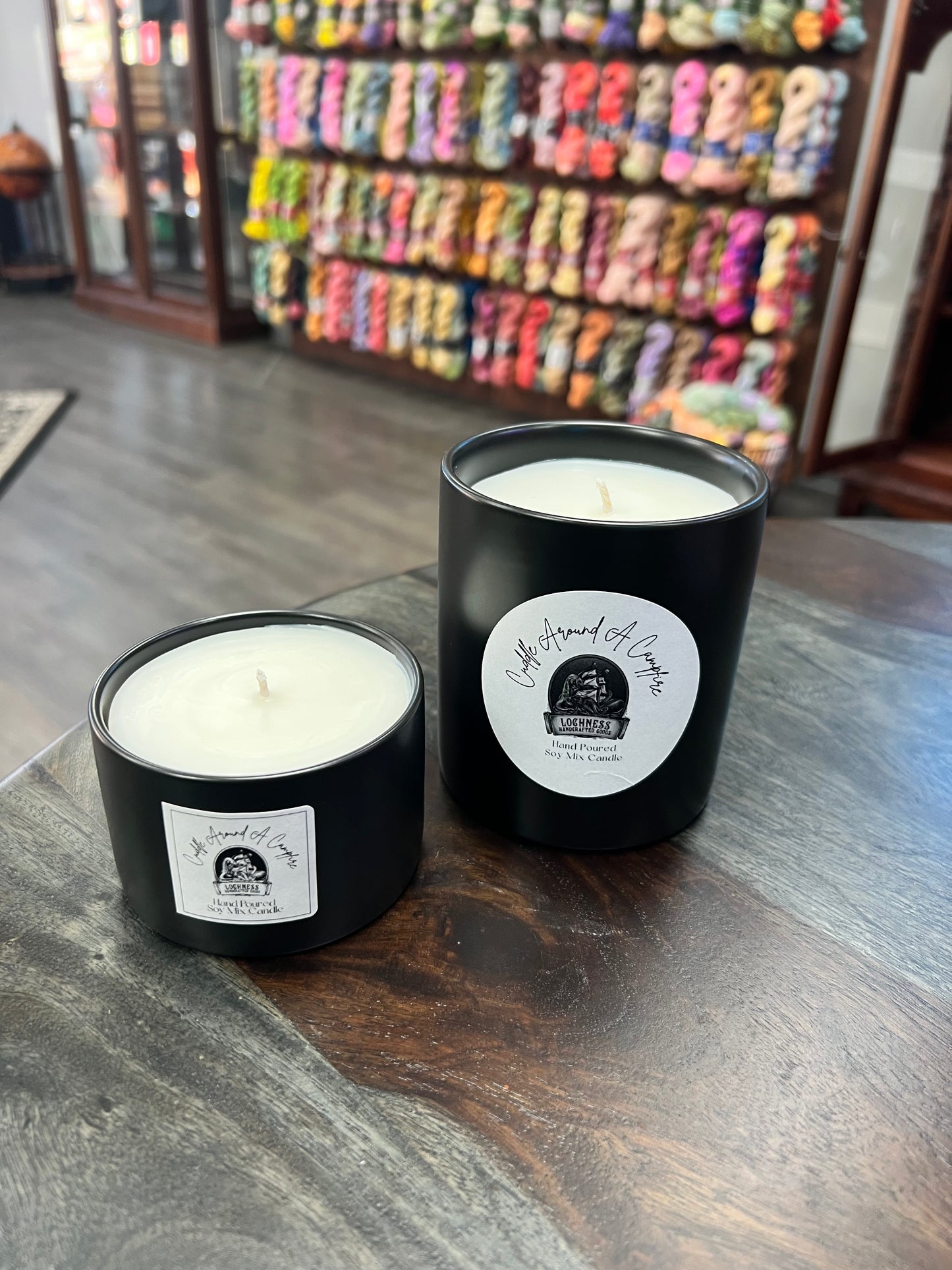 Cuddle Around A Campfire Candle