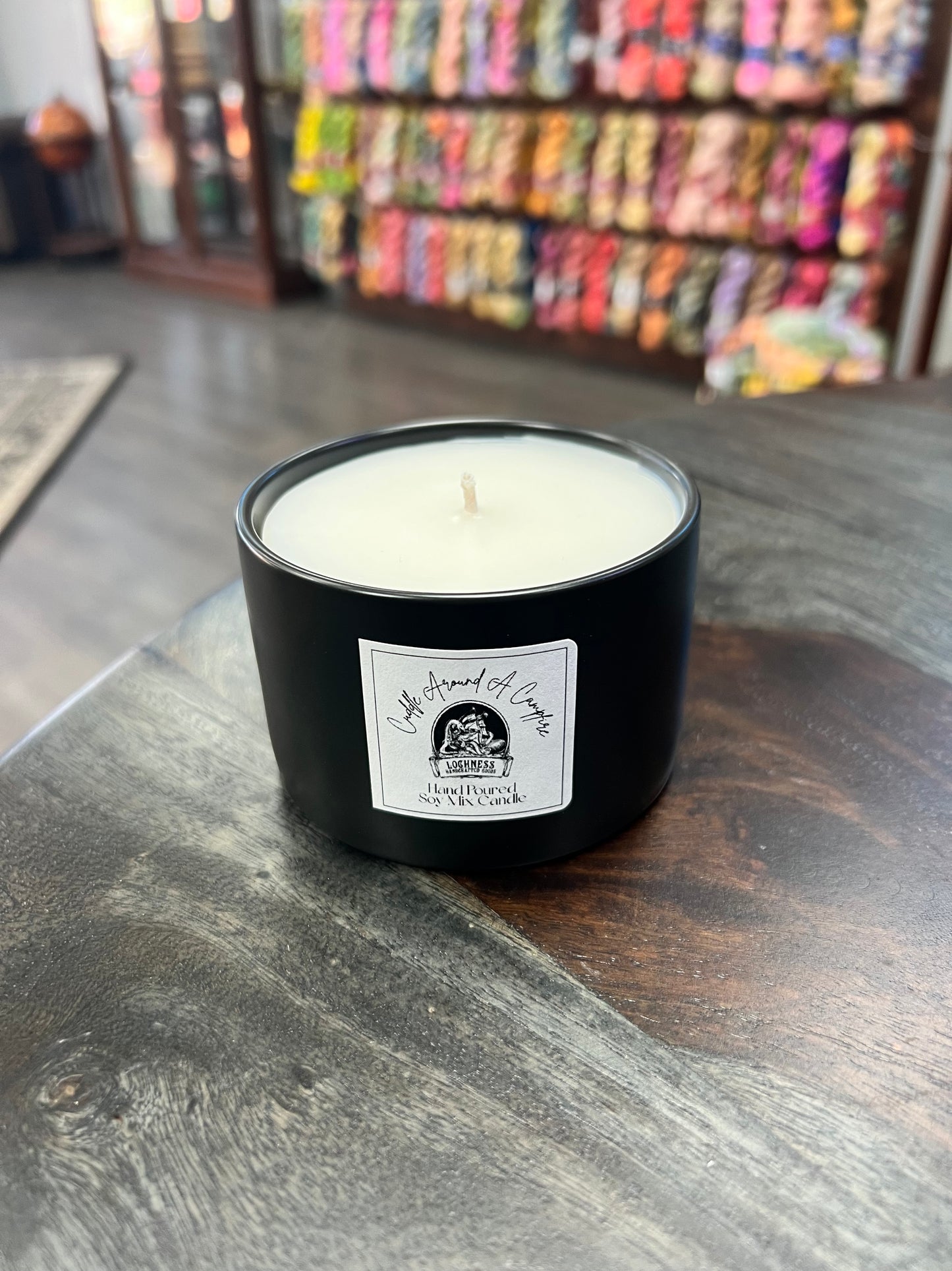 Cuddle Around A Campfire Candle
