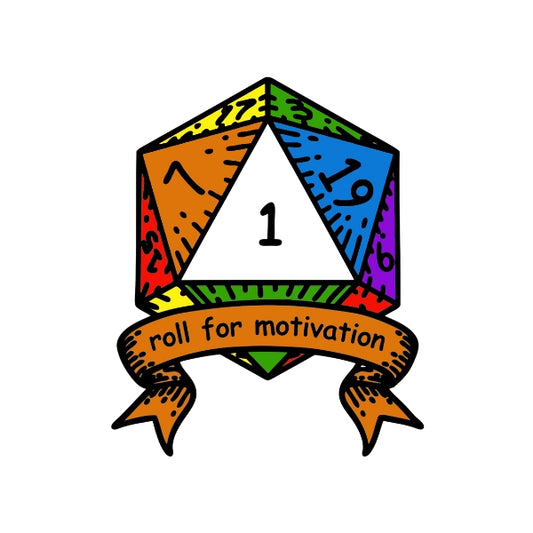 Roll For Motivation Sticker