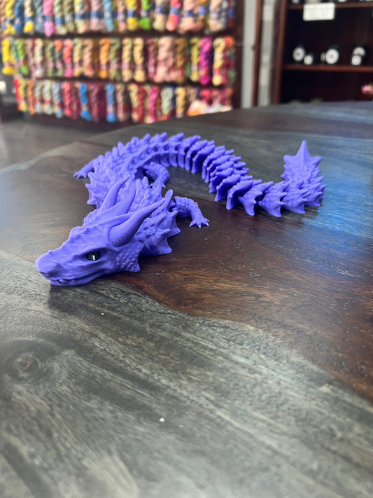 3-D Printed Purple Dragon