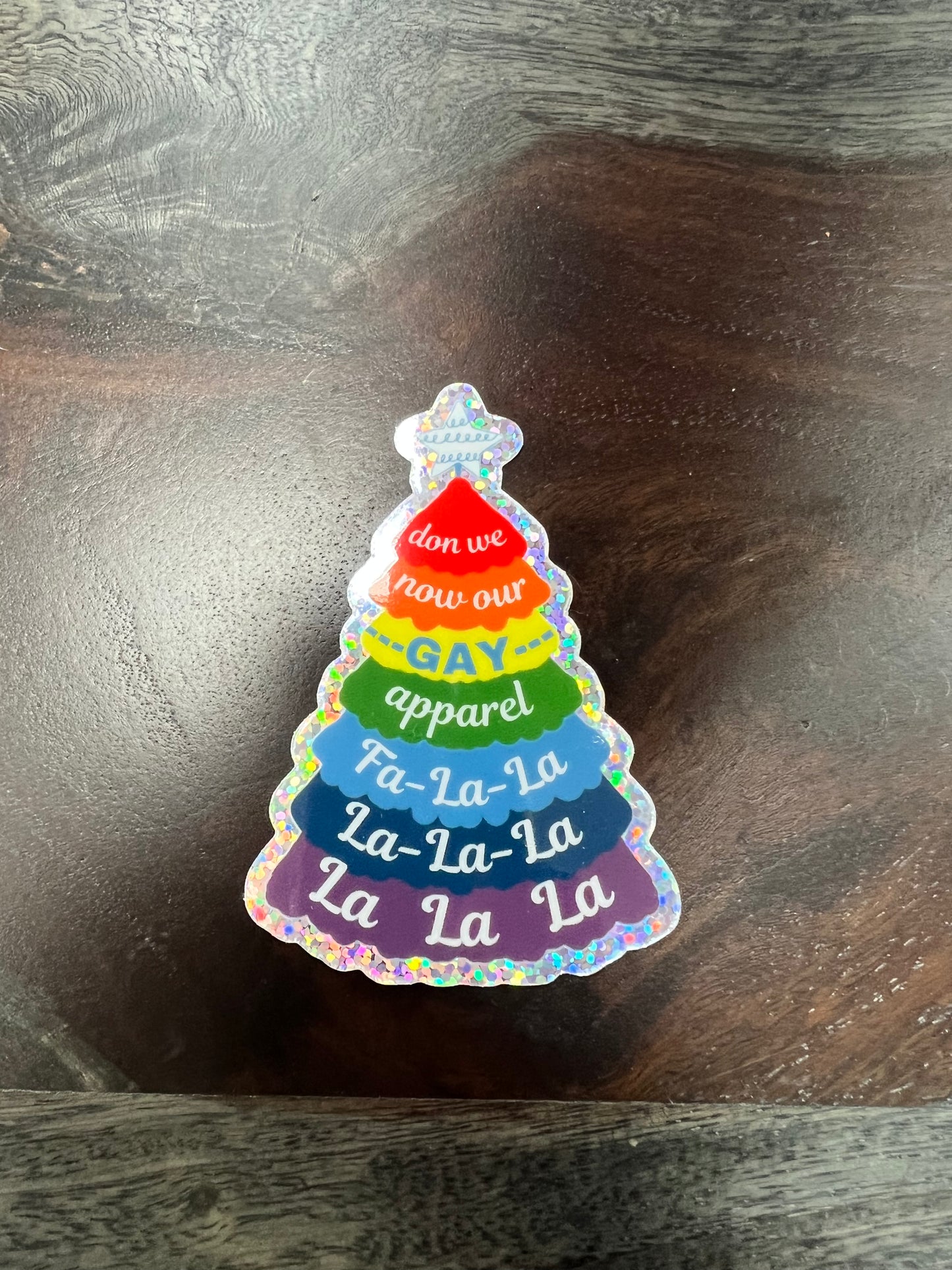 “Holi-Yay” Gay Apparel Tree Sticker