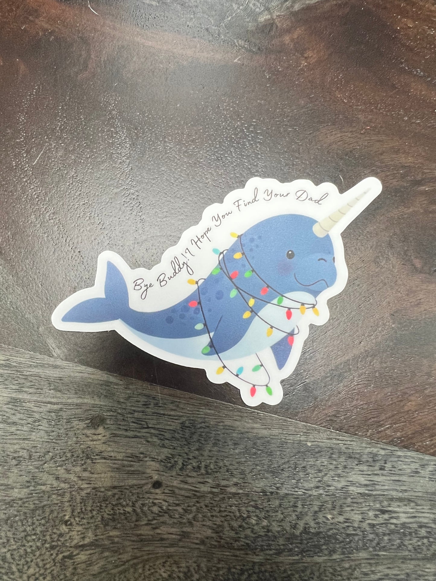 “Holi-Yay” Narwhal Buddy Sticker