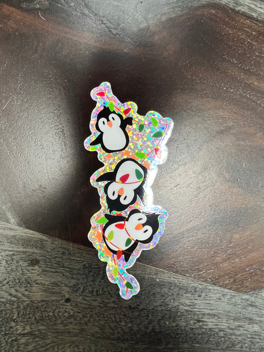 “Holi-Yay” Tangled Penguins Sticker
