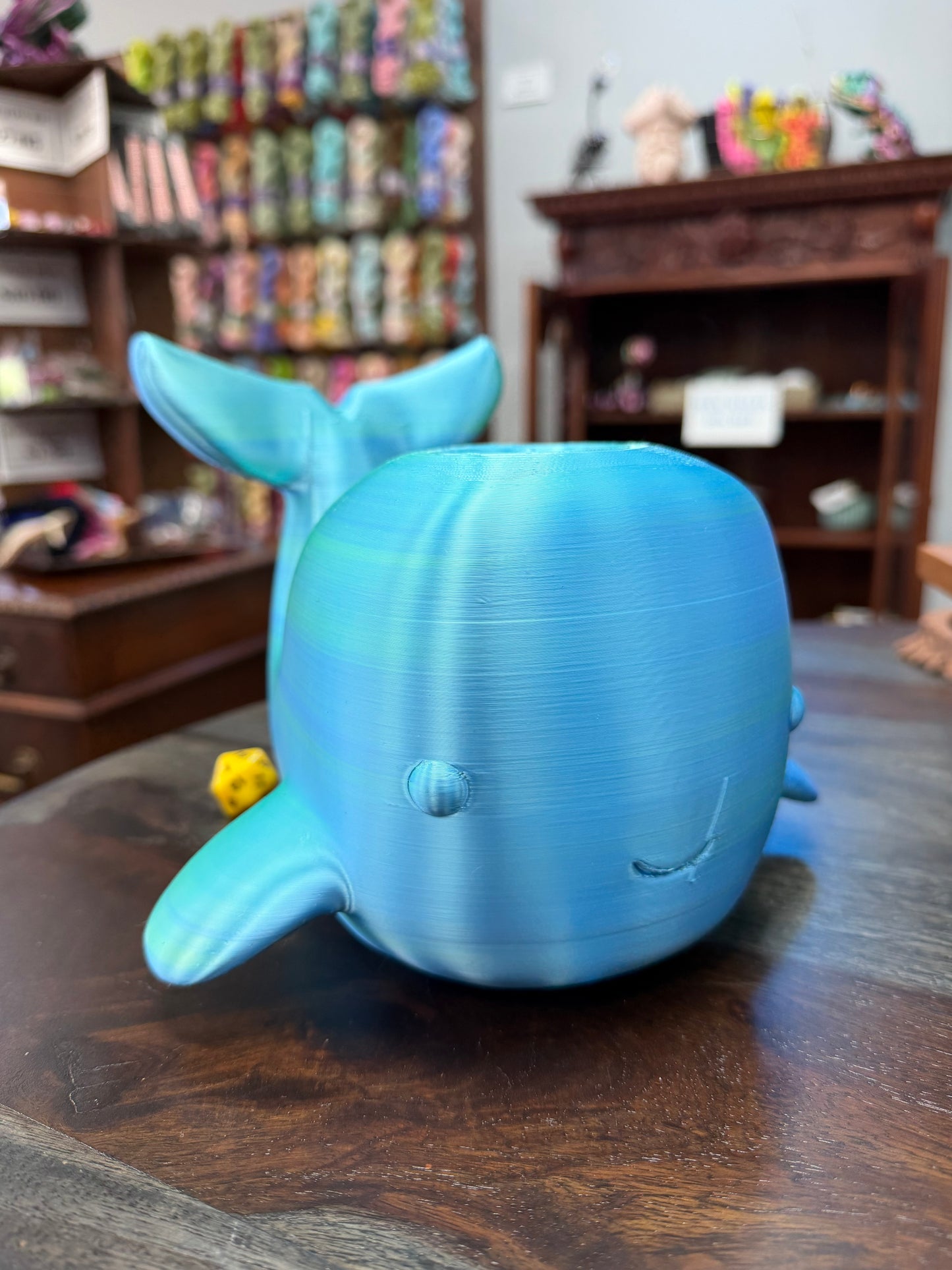 Dice Tower: Blue-Green Shift Whale