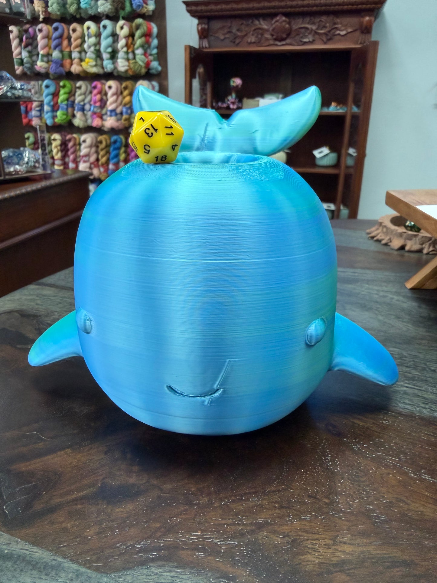 Dice Tower: Blue-Green Shift Whale