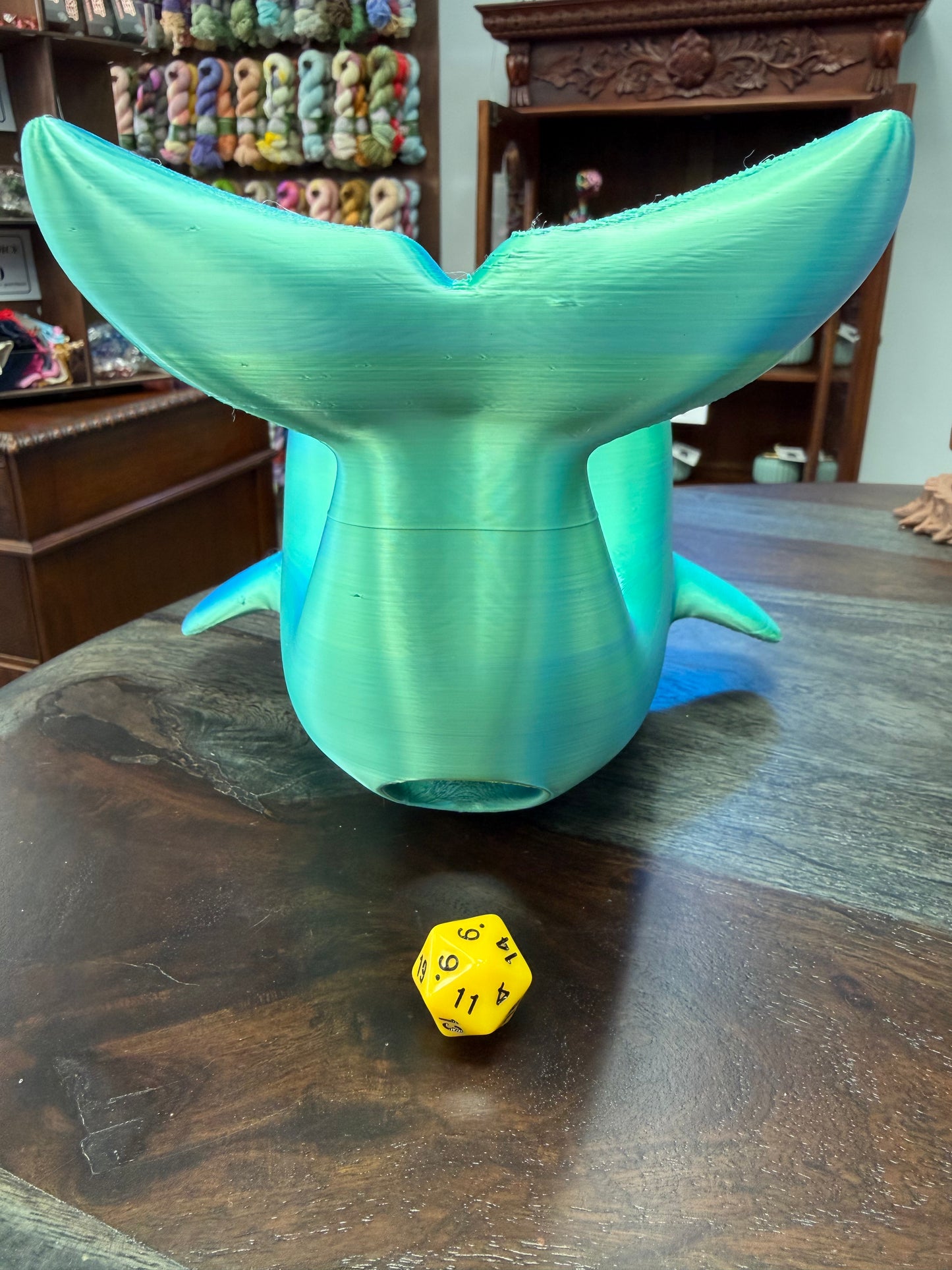 Dice Tower: Blue-Green Shift Whale