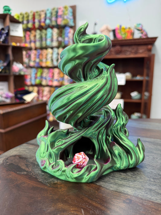 Dice Tower: Villain Flame in Green-Purple Shift