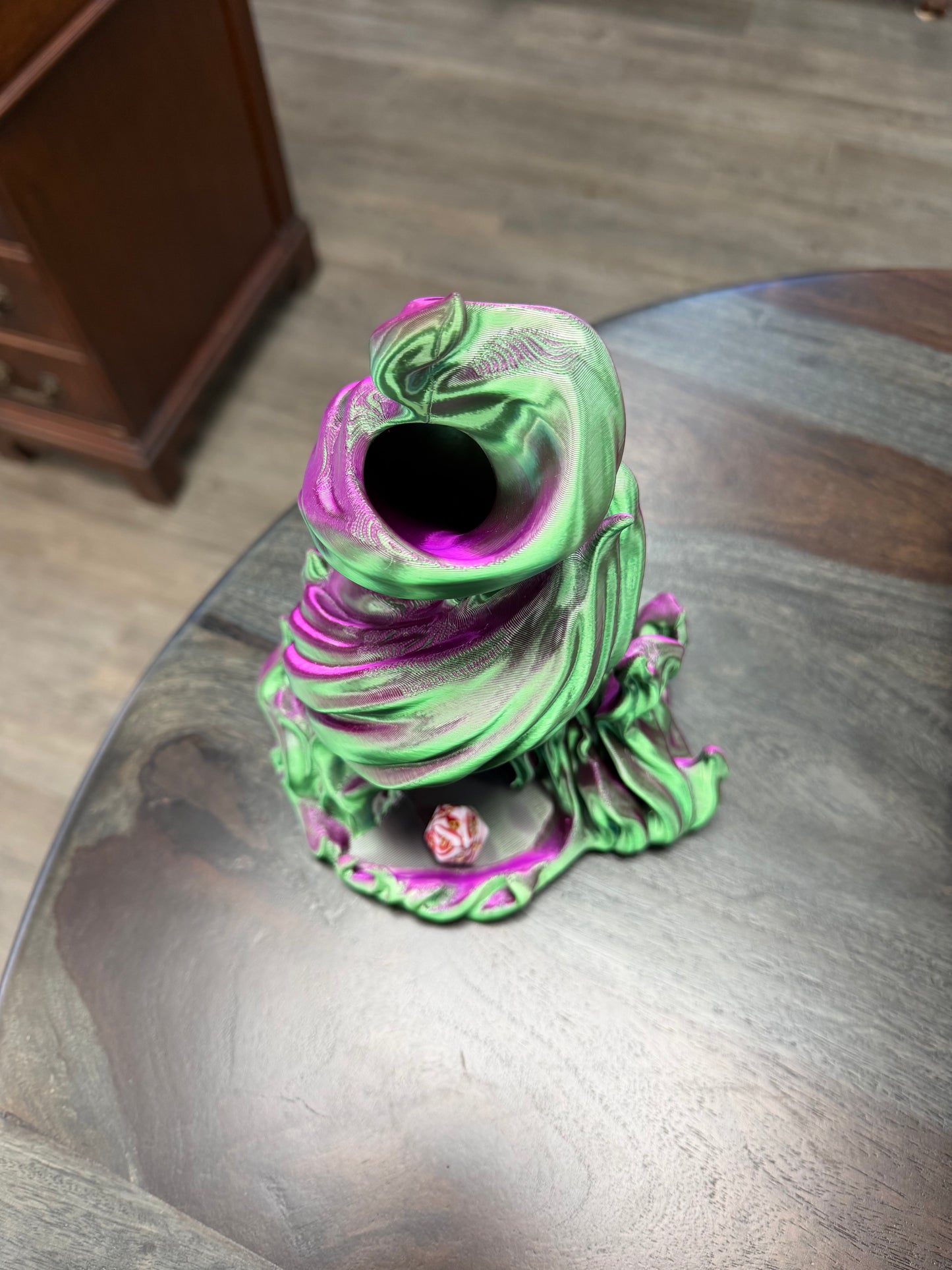 Dice Tower: Villain Flame in Green-Purple Shift