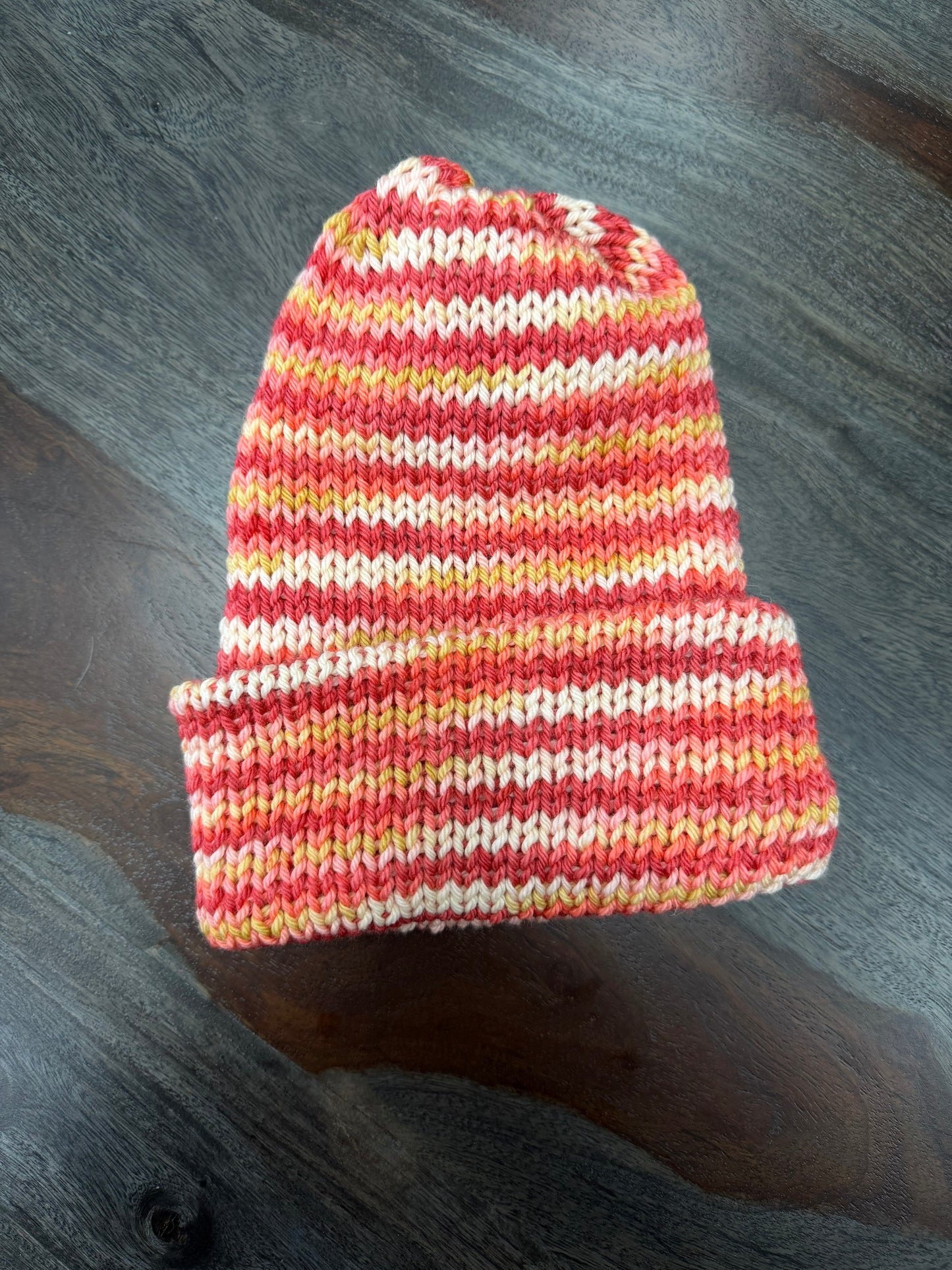 Beanie: Orange Stripe