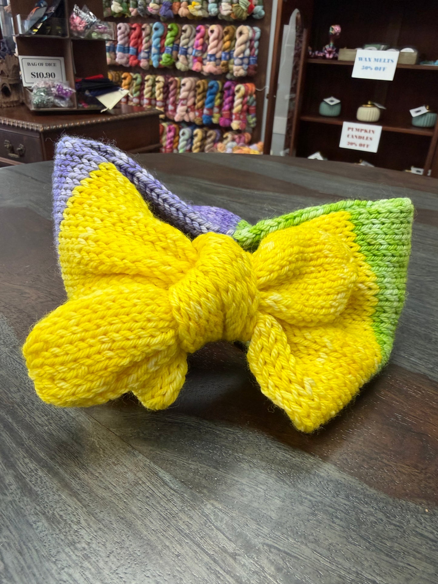 Earwarmer: Bon Temps Yellow Bow
