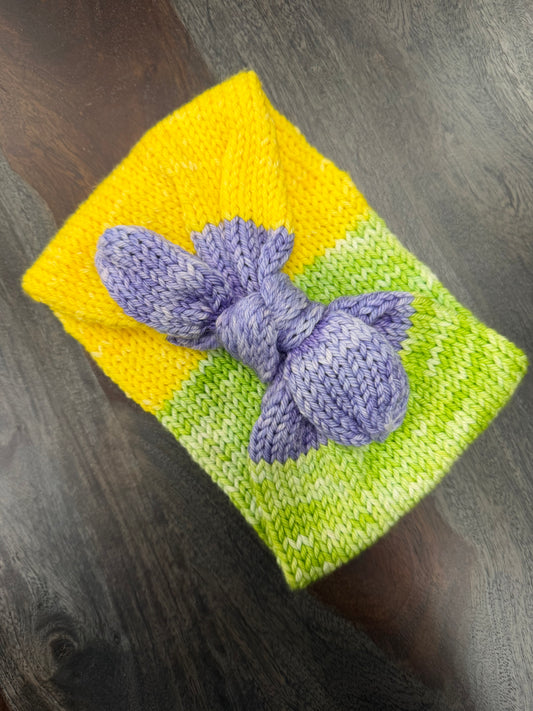 Earwarmer: Bon Temps Purple Bow