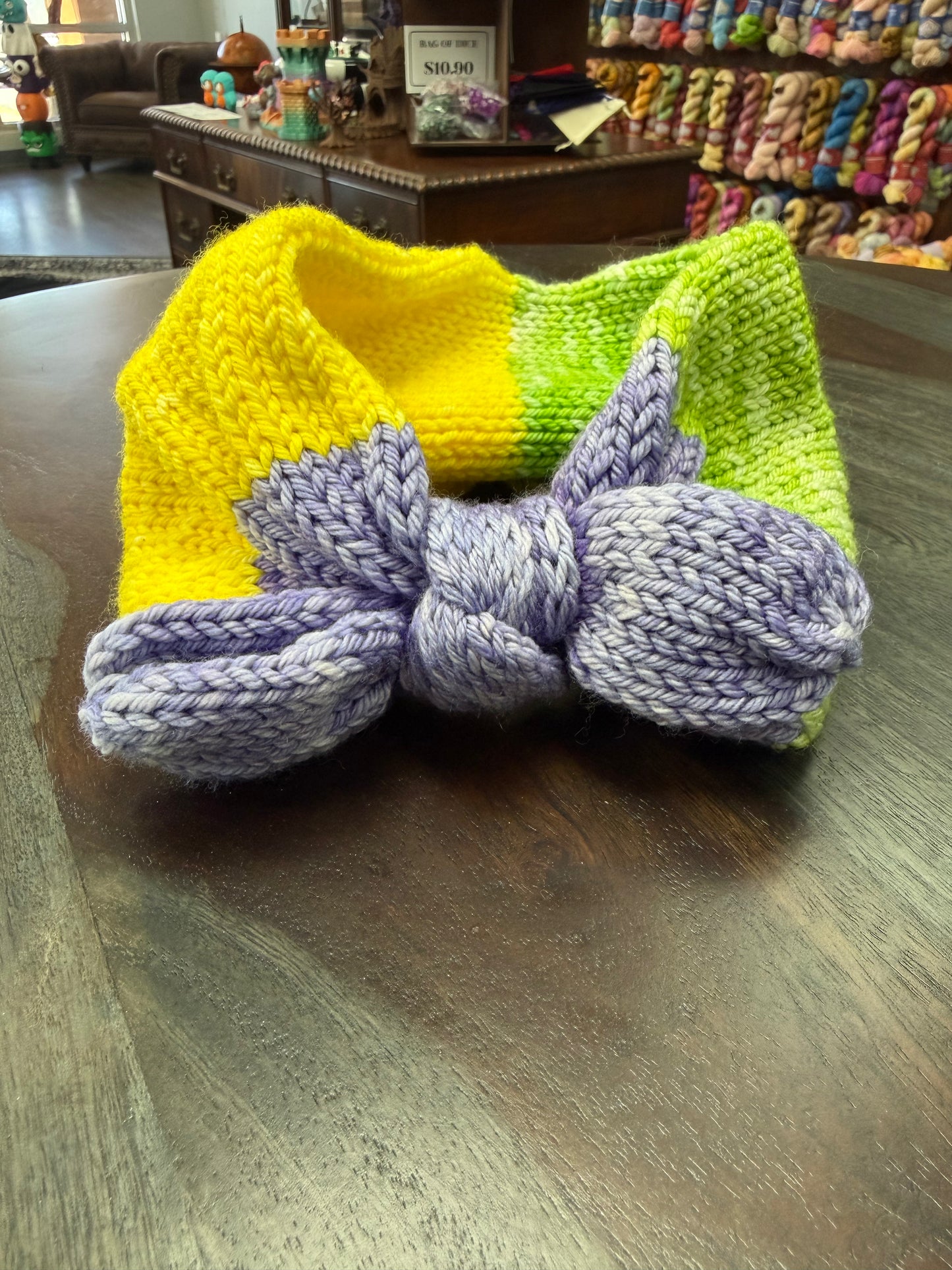 Earwarmer: Bon Temps Purple Bow