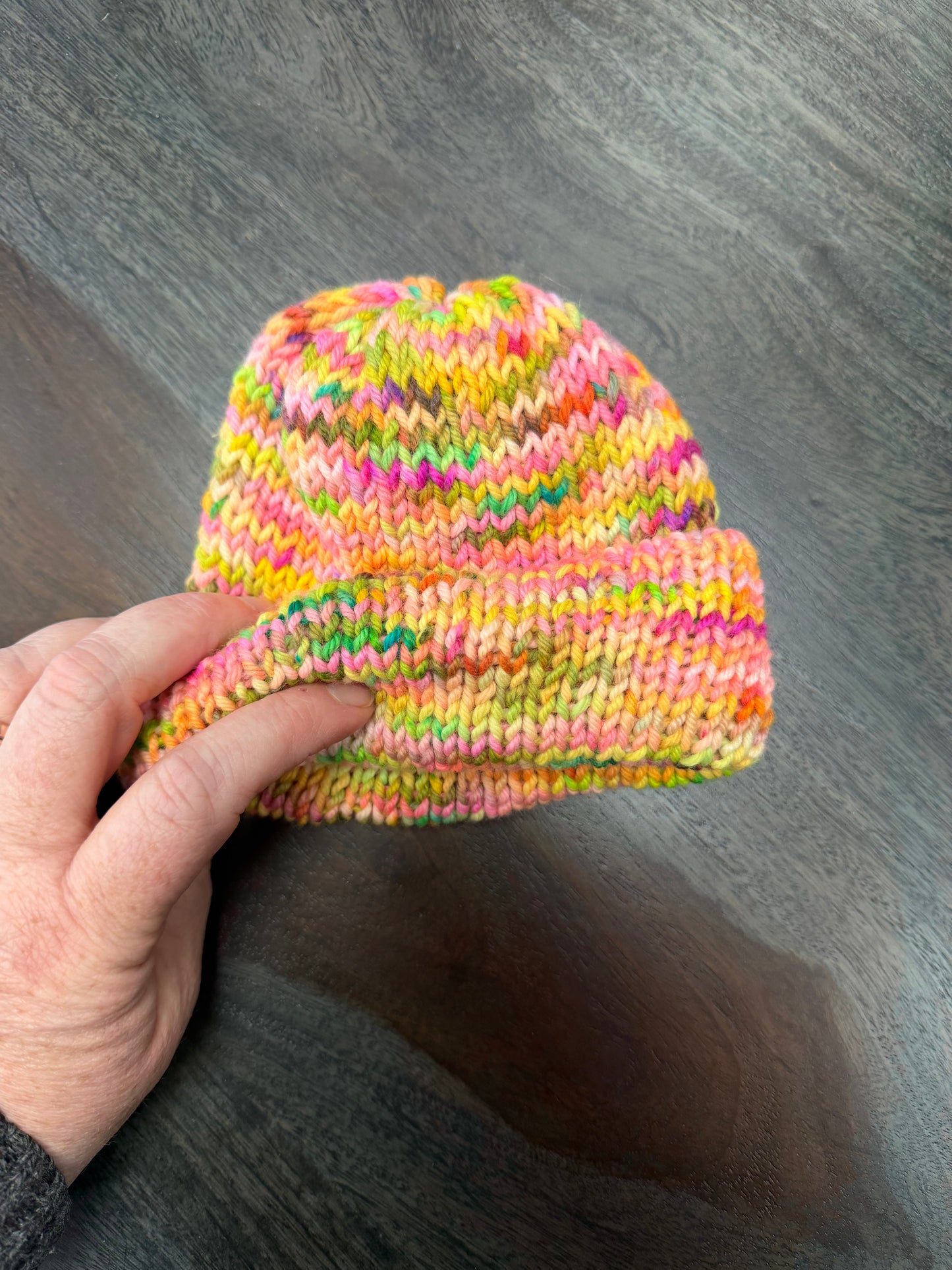 Baby Beanie: Rainbow Ridges